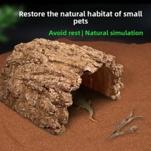 Pet Climbing Animals Hide Caves Eco Friendly Reusable Rectangle Decorative Terraces Tortoises Skinks Reptile Amphibian Supplies