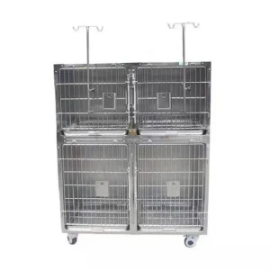 Pet Clinic Veterinary Treatment Stainless Steel Dog Cage for Animals