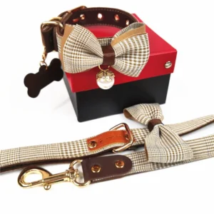 Pet Collar Adjustable Bow Detachable Dog and Cat Collar Manufacturers Pet Supplies
