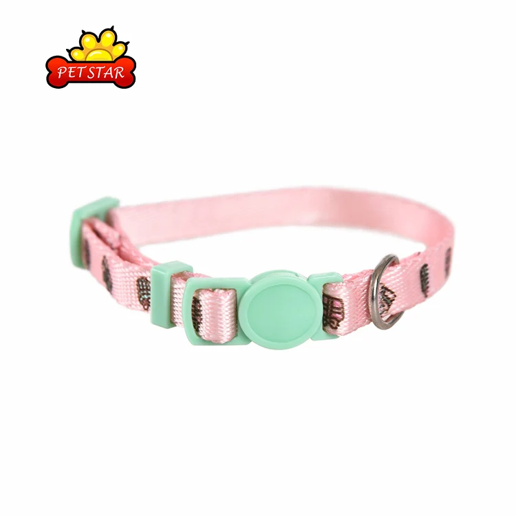 Pet Collar Durable Nylon Fabric Adjustable Cat Collar