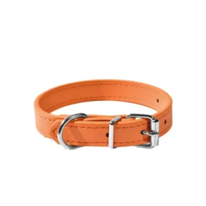 Pet Collar Large Dog Chain Waterproof Wear resistant Dog Cat Collar PU Leather Small Medium Leisure Style All Seasons Spot