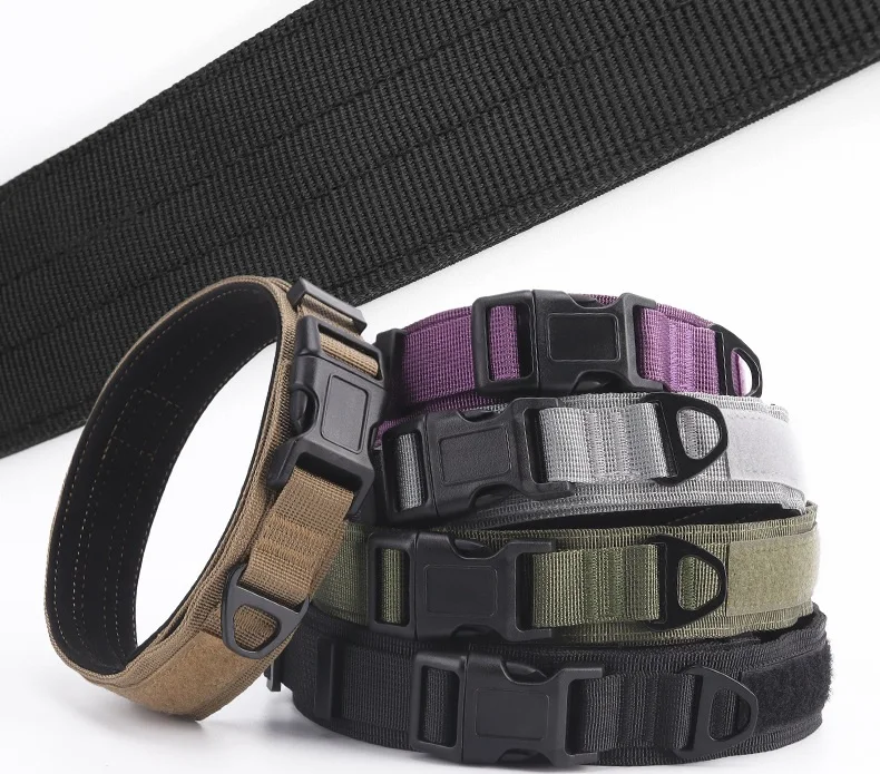 Pet Collar for Large Size Dog Quick Release Tactical Dog Collar with Control Handle Tactical Dog Collars