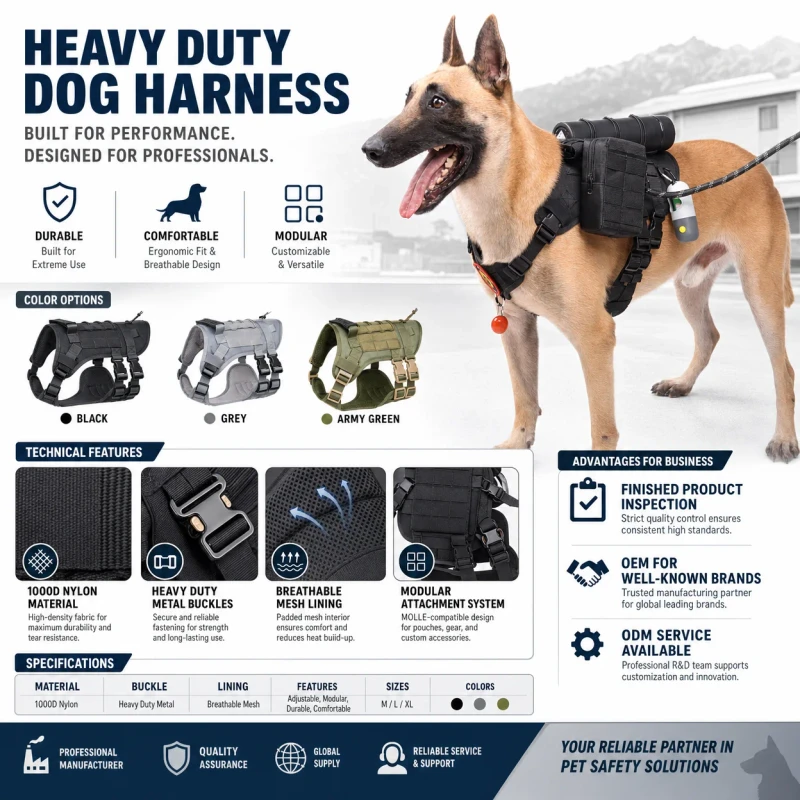 Pet Collars Leashes Harnesses All Breeds Durable Adjustable Multi Size Fit Oxford Cloth Custom Dog Harness