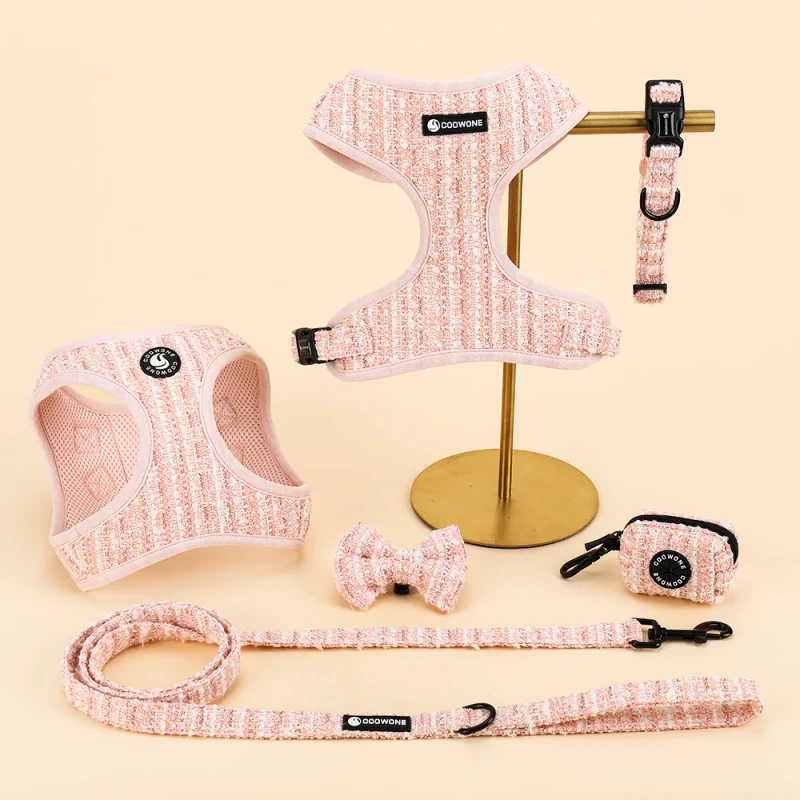 Pet Collars Leashes Harnesses Set Premium Quality Durable Comfortable Design Step in Dog Harness Leash Custom Dog Harness Vest