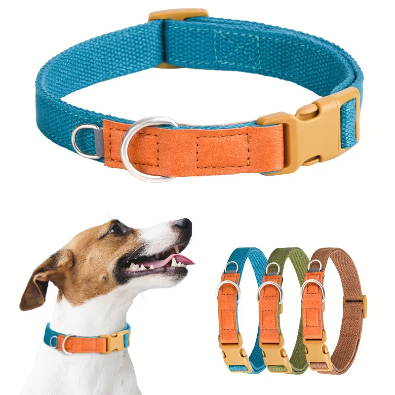 Pet Collars Medium Dog Corgi Shiba Leather Dog Collar Large Dog Golden Retriever Labrador Collar