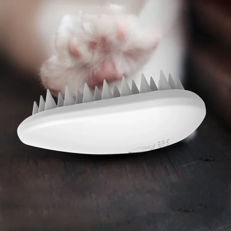 Pet Comb Massage Brush Soft Silicone Dogs Cats Shower Hair Grooming Cmob Dog Cleaning Tool Pet Supplies