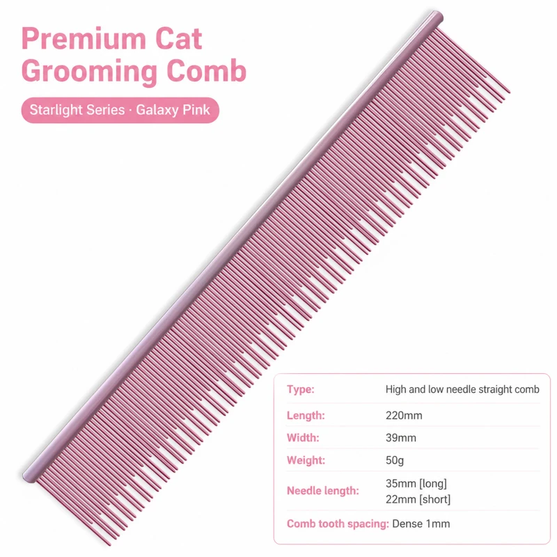 Pet Comb Set Cleaning Products Pet Grooming Comb Pet Hair Removal Copper All Function Comb for Dogs and Cats