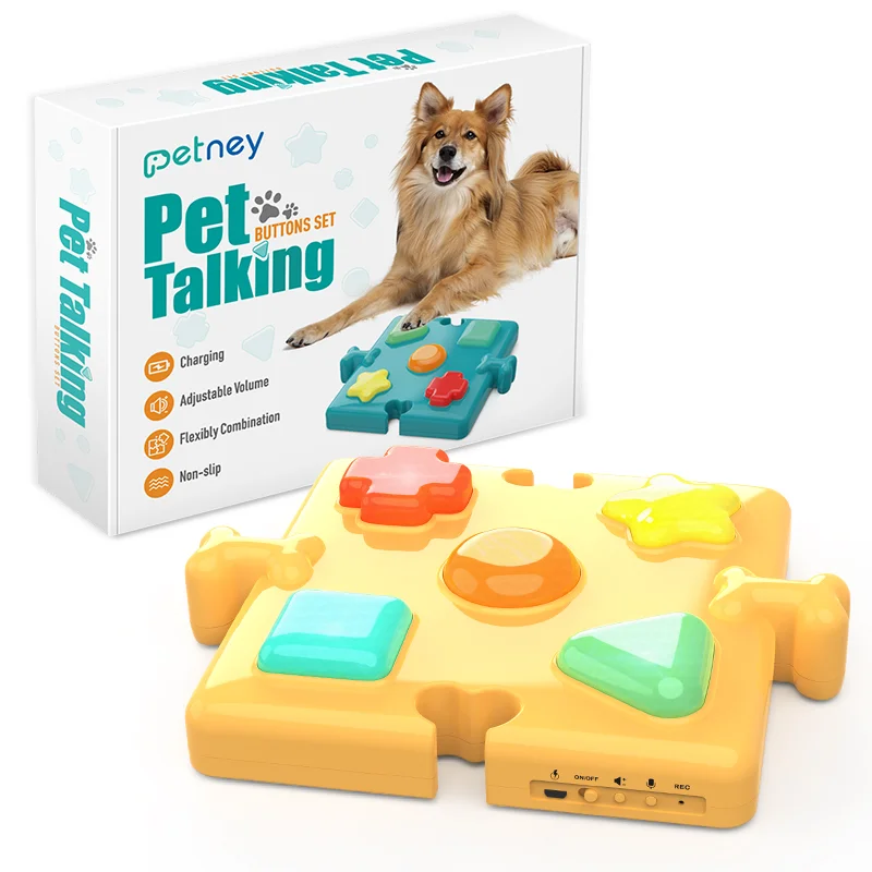 Pet Communicator Dog Toy Key Talk Recording Button Training Puzzle Vocal Toy Cat and Dog Supplies