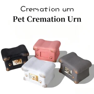 Pet Cremation Urn Casket Memorial Box for Dog Cat Ashes Pet Funeral Keepsake