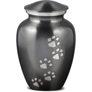 Pet Cremation Urns and Metal Memorial Cat Dog Pet Urns for Ashes