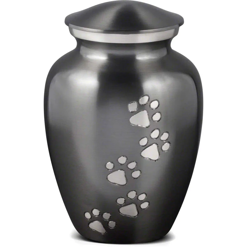 Pet Cremation Urns and Metal Memorial Cat Dog Pet Urns for Ashes