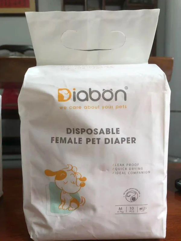 Pet Diapers XXS 64 Pcs Dog Diapers Non Woven Fabric Water Absorbing Waterproof Stretch Long Lasting in Bulk
