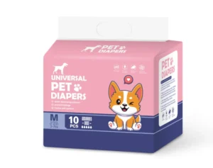 Pet Disposable Diapers Dogs Lightweight PE Film Leak proof Super Absorbent Breathable Cartoon Style Puppy Care