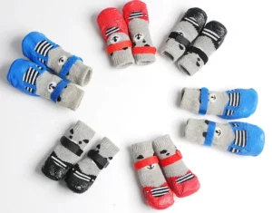 Pet Docena Anti Slip Dog Socks Cat Heating Pad Winter Paws for Dogs Modern Cotton Shoes with Protective UAS De Silicon Packaging