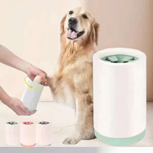 Pet Dog Accessories Product Custom Portable Silicone Plastic Outdoor Dog Washer Cup Foot Cleaning Bathing Paw Cleaner