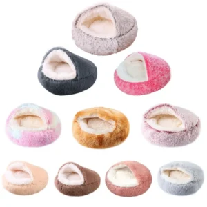 Pet Dog Beds Kennel Four Seasons Warm Plush Cat Kennel Solid Pattern Dog Bed Luxury Manufacturer
