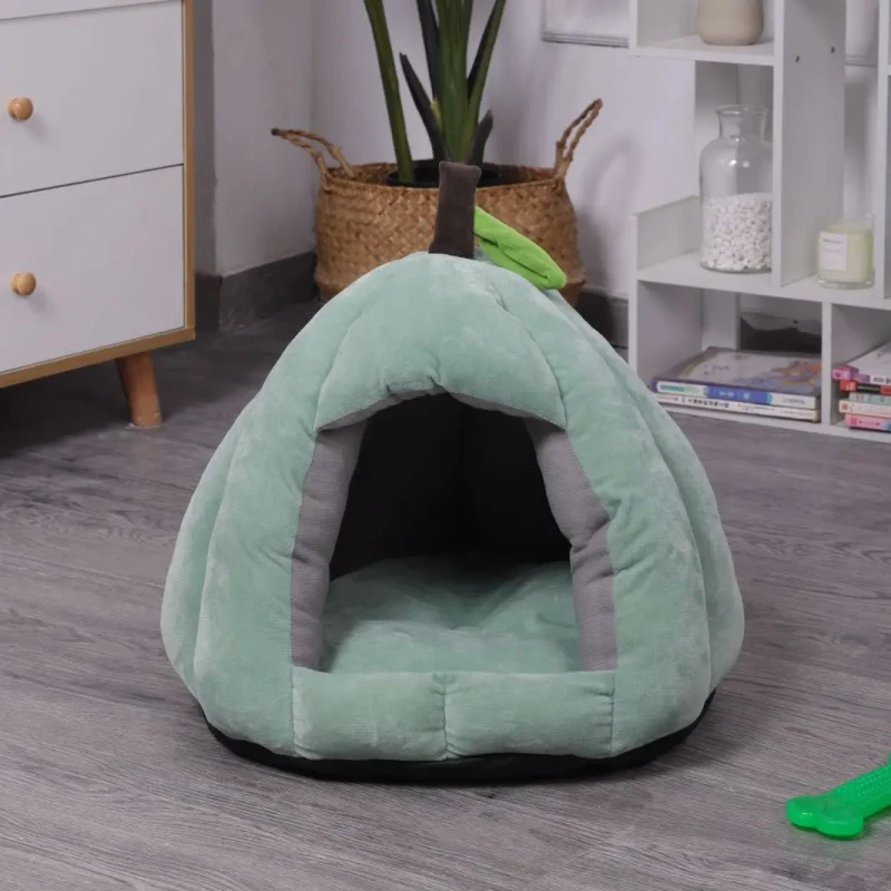 Pet Dog Beds Mats Soft Plush Warm Sofa Kennel Sleep Basket for Small Dogs Cats Supplies Basket Blanket Accessories