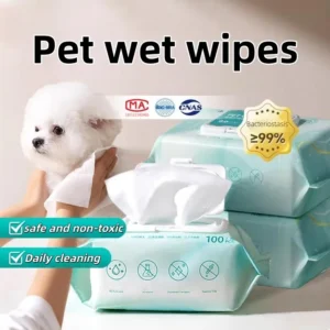 Pet Dog Cat CleanSing Moist Tooth Eye Ear Face Wet Pet Wipes Pets Grooming Bathing Wipes Pet Deodorizing Wipes