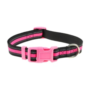 Pet Dog & Cat Nylon Reflective Christmas Training Collar Stripe Pattern All Seasons Use LS-Q003 Guangdong