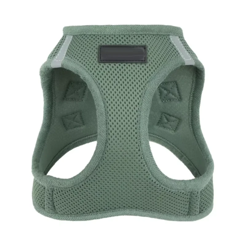 Pet Dog Harness Breathable Soft Mesh No Pull Design High Reflective Edges Buckle Double D Rings Fit Dogs Cats Training