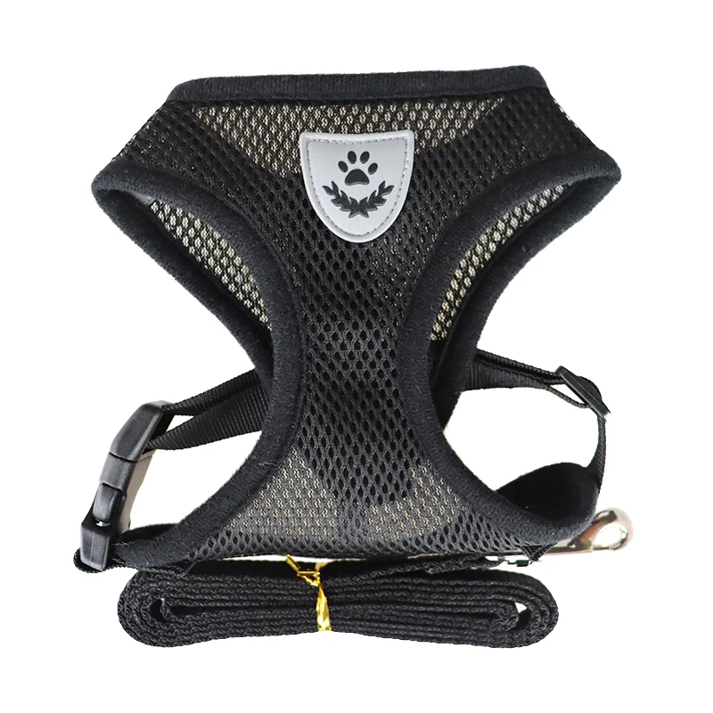 Pet Dog Harness Chest Strap Soft Breathable Dog Pet Vest with Leashes