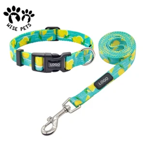 Pet Dog Harness Leash and Collar Small Big Dog Puppy Necklace L Size Adjustable Nylon Dog Collars