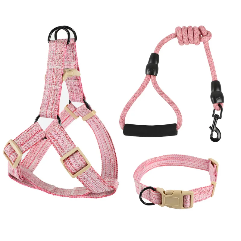 Pet Dog Harness Vest Style Traction Strap Leash Anti Burst Pulling Collar Outdoor Supplies Dog Walking Leash Small Dog