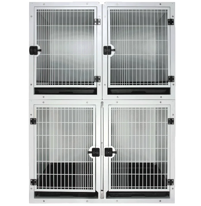 Pet Dog Powder Coating Stainless Steel Modular Cage Bank Cages for Dog Boarding Kennel