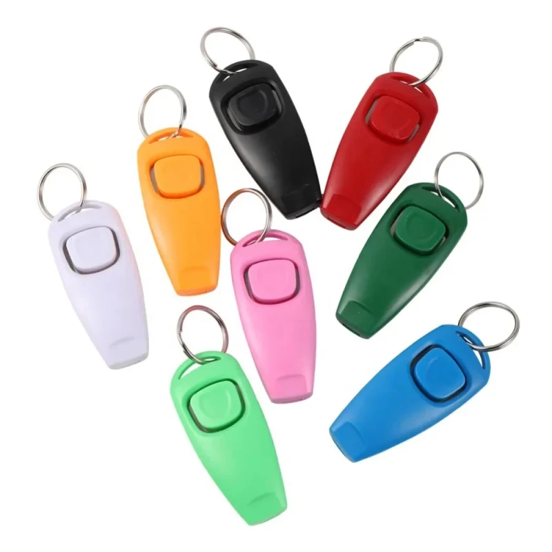 Pet Dog Products Supplies Whistle Clicker Puppy Training Aid Tool Clicker Portable Trainer