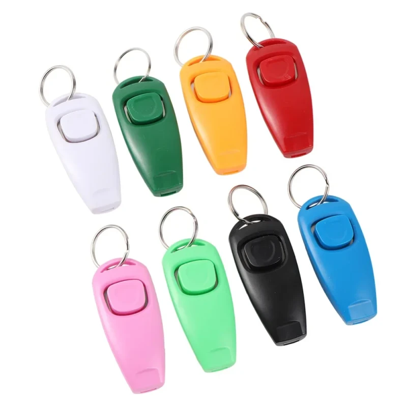 Pet Dog Products Supplies Whistle Clicker Puppy Training Aid Tool