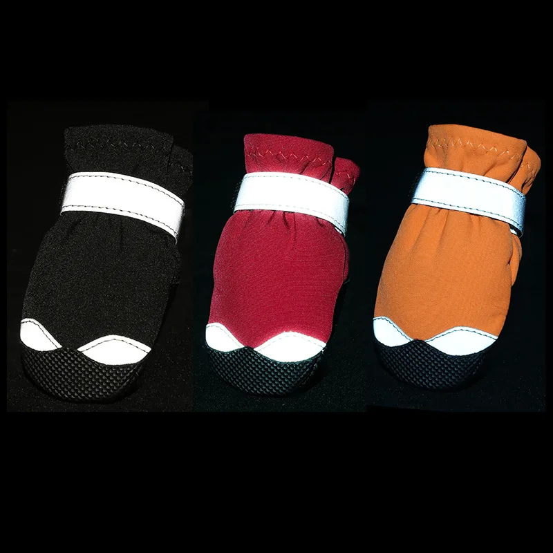 Pet Dog Shoes Waterproof Outdoor Rain Boots Rubber Holes Set