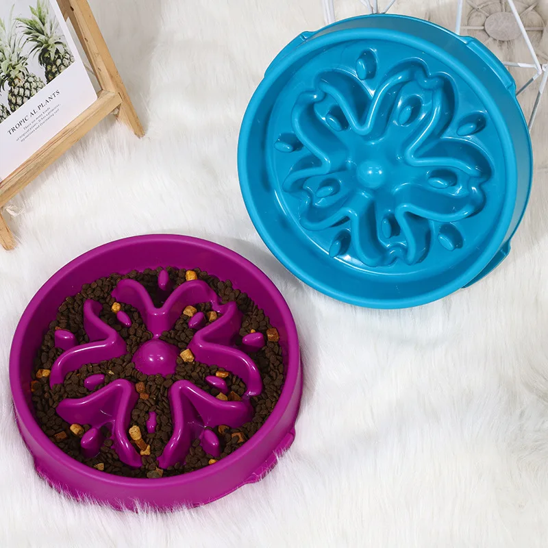 Pet Dog Slower Feeder Insert Bowl PP Material Slow Eating Pet Accessories
