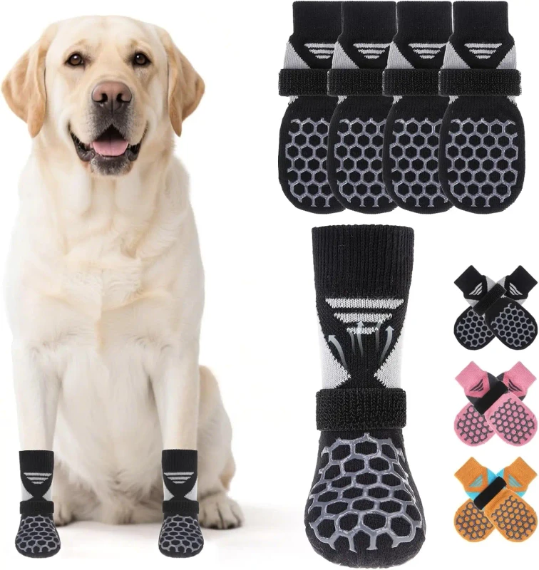 Pet Dog Socks Paw Socks for Indoor Outdoor Wear Made Latex PU Dog Shoe Sock Manufacturer