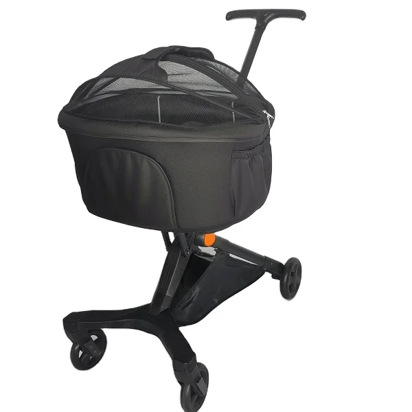 Pet Dog Stroller 3 in 1 Cat Dogs Strollers with Removable Carrier 4 Wheels Travel Folded Dog Walking Stroller
