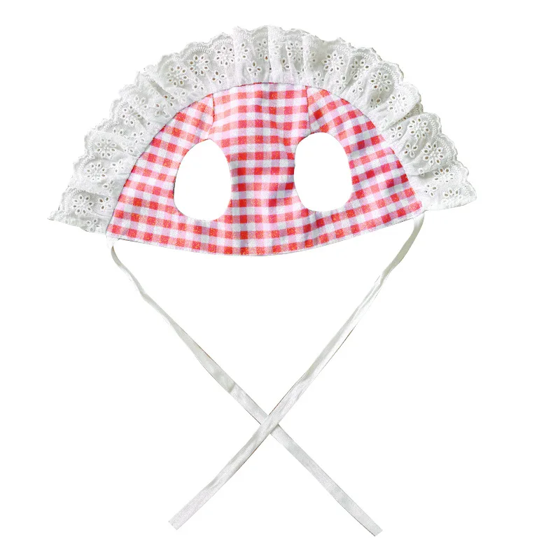 Pet Dog Summer Lace Teddy Sun Hat Embroidered Polyester Durable