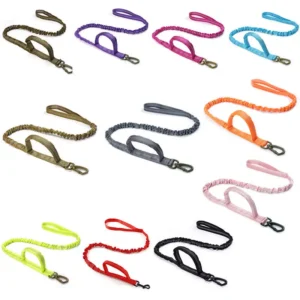 Pet Dog Supplies Retractable Training Tactical Dog Leash Reflective Nylon Long Tactical Dog Lease