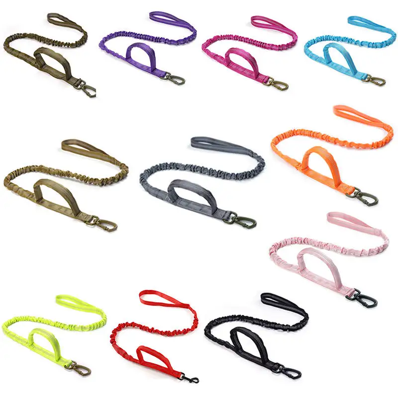 Pet Dog Supplies Retractable Training Tactical Dog Leash Reflective Nylon Long Tactical Dog Lease