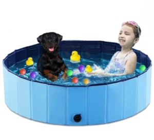 Pet Dog Swimming Pool Portable Foldable Eco-Friendly Stocked PVC for Dogs Cats Small Animals Outdoor Use