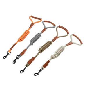 Pet Dog Walking Leash Round Rope Nylon Reflective Dog Leads for Medium Large Size Dogs