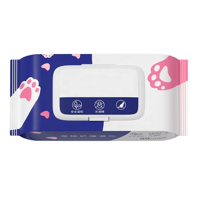 Pet Dogs Cats Wet Wipes Pet Grooming Wipes Soft Pet Wet Wipes