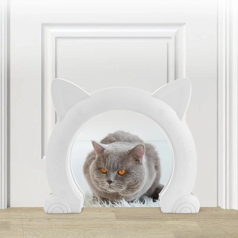 Pet Door Without Baffle ABS Interior Exterior Pet Door Gate for Dog Cat