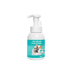 Pet Dry Cleaning Foam Decontamination Dogs Cats Leave in Rinse Free Fragrance Keeping Body Wash 300ml Bathroom