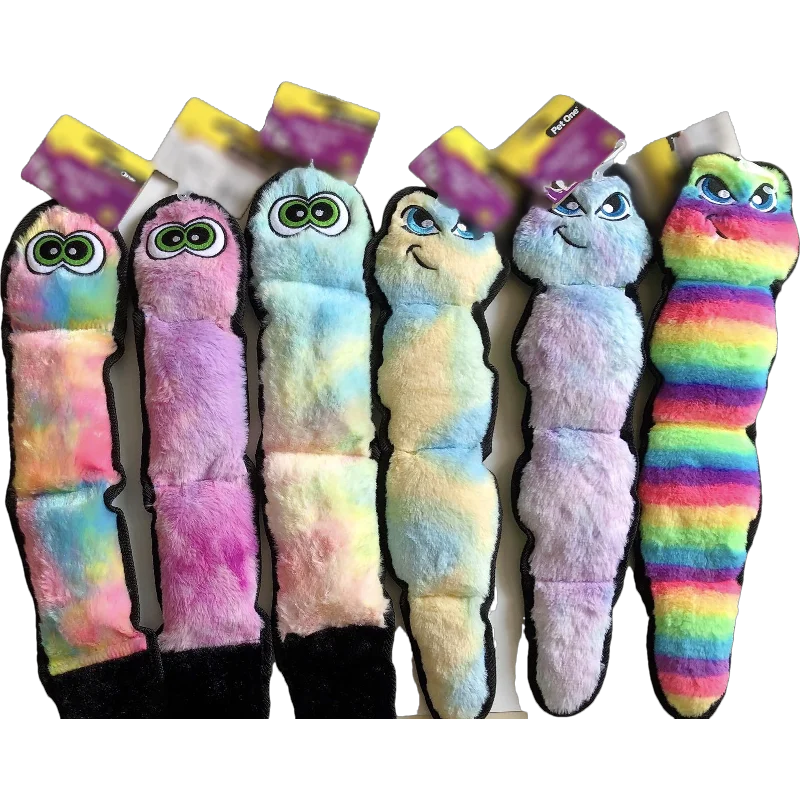Pet Durable No Stuffing Dog Toy Interactive Squeak Crinkle Snake Pet Toys