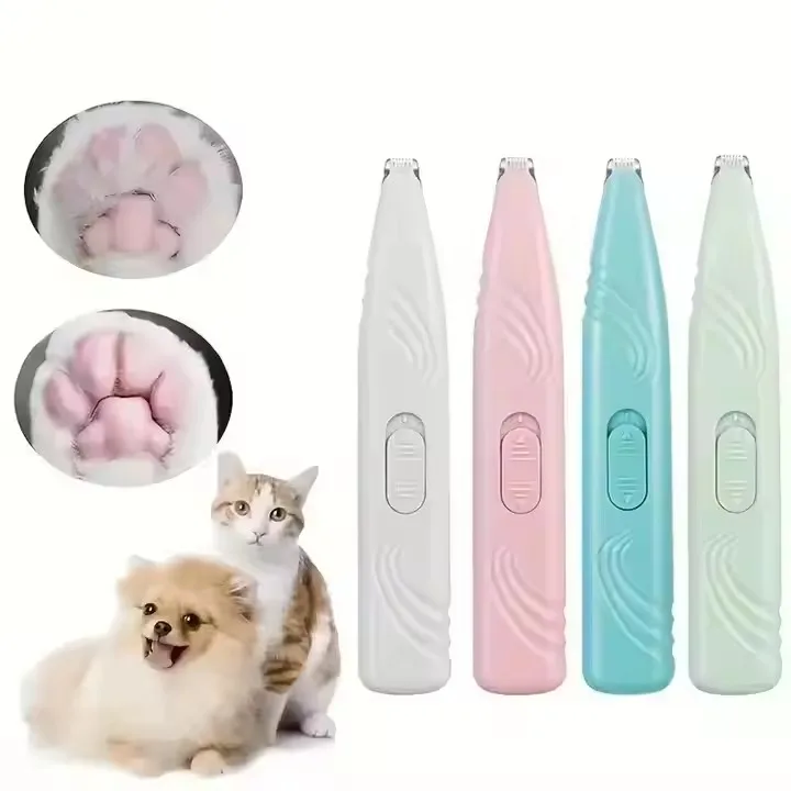 Pet Electric Hair Trimmer Pet Dog Cleaning Kit Cat Paw Trimmer Shaver Dog Paw Cleaning Set Pet Grooming Products