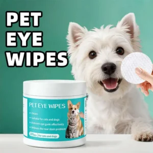Pet Eye Wipes Tear Stain Cleaner Soft Wet Tissue Pet Grooming Supplies for Cats Dogs
