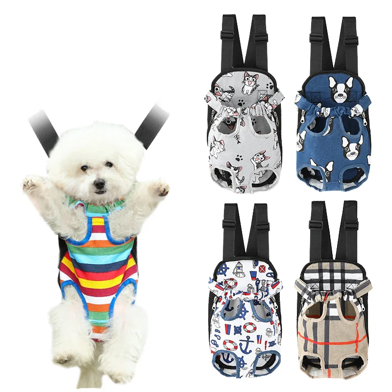 Pet Factory Adjustable Folding Breathable Portable Canvas Airline Approved Front Small Dog Sling Cat Puppy Travel Carrier