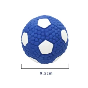 Pet Football Shape Squeak Sound Latex Durable Soft Chew Pet Dog Toy