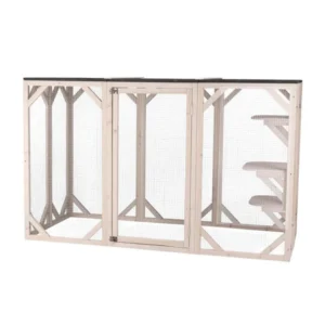 Pet Furniture Large Wooden Outdoor Indoor Cat Patio Cage House