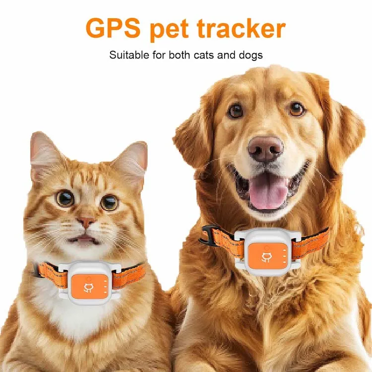 Pet GPS Smart Tracker Locator Real time Tracking Historical Trajectory High Accuracy Positioning Smart Pet Tracker