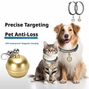 Pet GPS Tracker Anti-Lost IP67 Waterproof for Dogs & Cats with 20+ Hours Battery Life Plastic